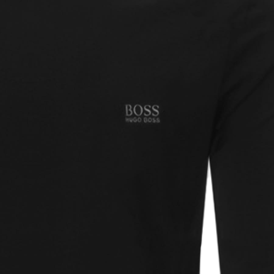 Alternative Image for ProductBOSS Hooded Long Sleeve T Shirt Black3